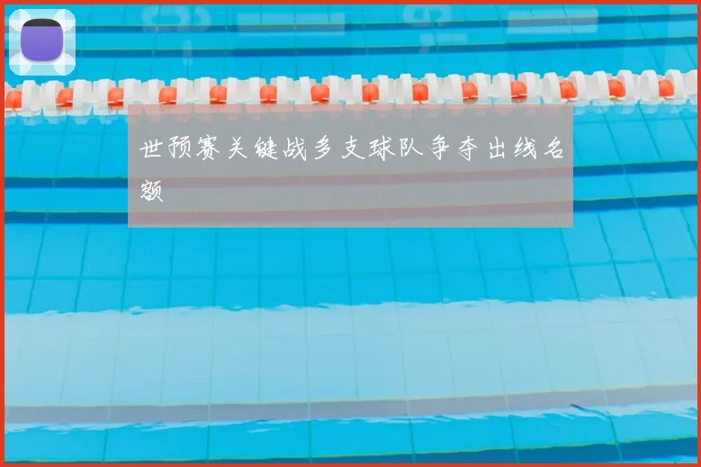 世预赛关键战多支球队争夺出线名额